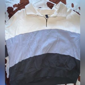 Striped Quarter Zip